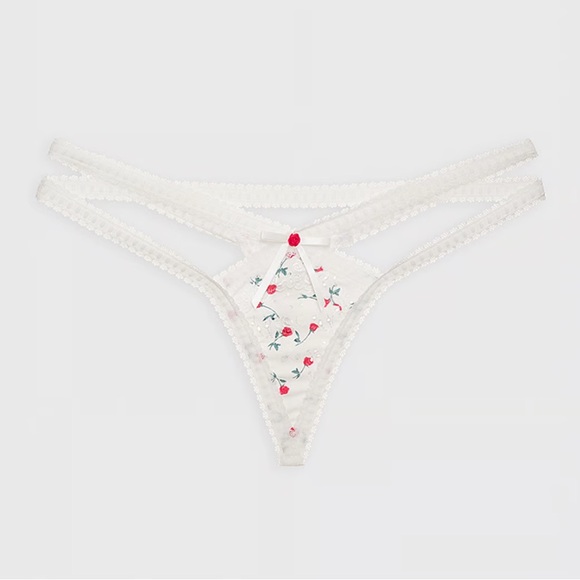 For Love & Lemons Cora Roses Small Thong - Picture 4 of 7